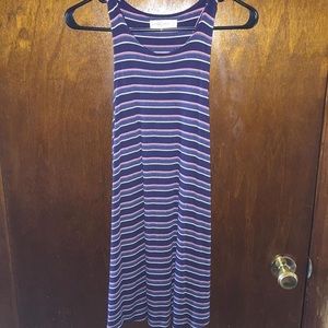 Stripped tank top dress